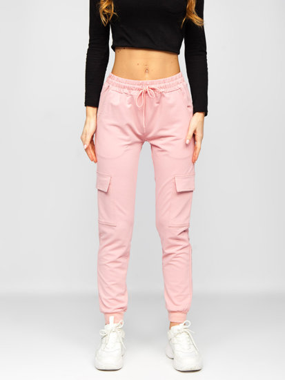 Women's Cargo Sweatpants Pink Bolf HW2516C