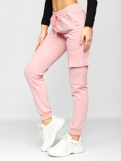 Women's Cargo Sweatpants Pink Bolf HW2516C