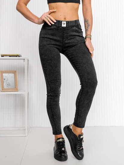 Women's Denim Leggings Black Bolf W7260