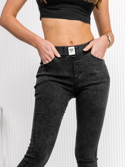 Women's Denim Leggings Black Bolf W7260