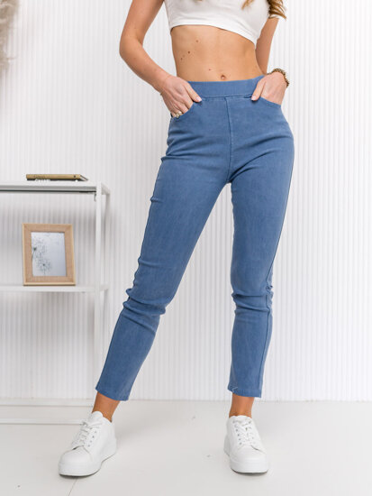 Women's Denim Leggings Blue Bolf S113