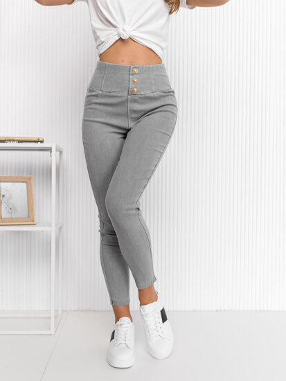 Women's Denim Leggings Grey Bolf S110