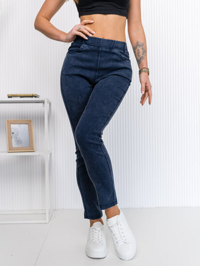 Women's Denim Leggings Navy Blue Bolf S113