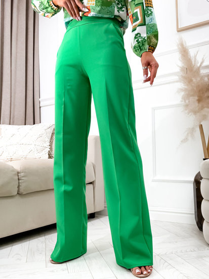 Women's Flared Pants Green Bolf 8158