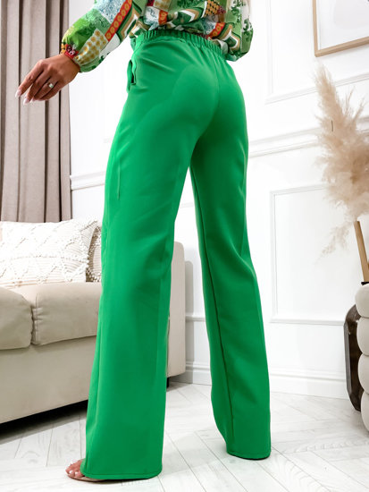 Women's Flared Pants Green Bolf 8158