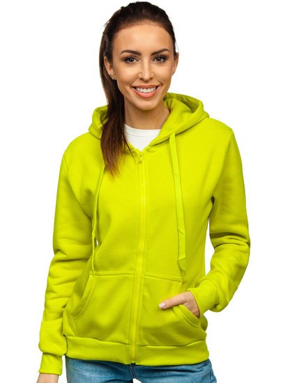 Women's Hoodie Lime Green Bolf W03