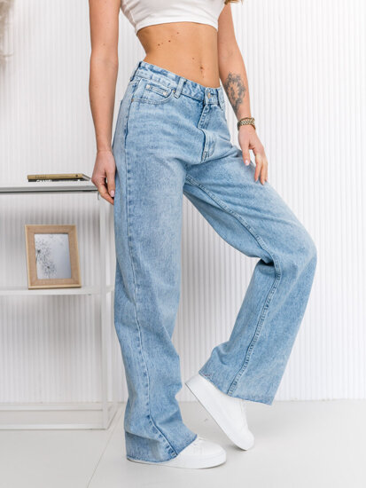 Women's Jeans Wide Leg Blue Bolf G7856