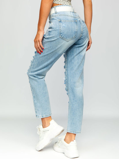 Women's Jeans with Belt Sky Blue Bolf BS502