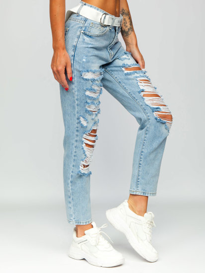 Women's Jeans with Belt Sky Blue Bolf BS502