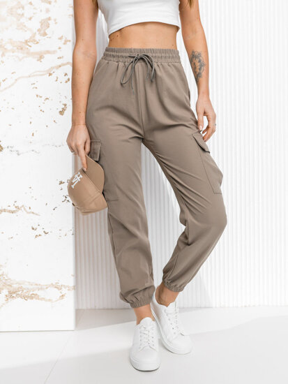 Women's Jogger Sweatpants Beige Bolf W7866