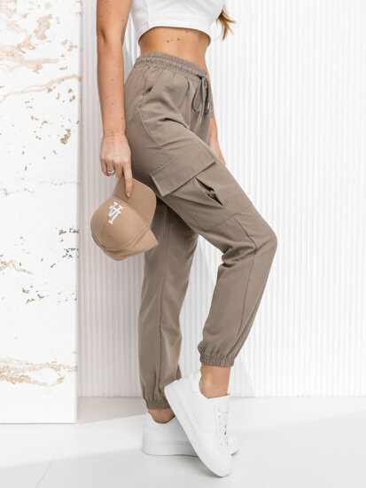 Women's Jogger Sweatpants Beige Bolf W7866