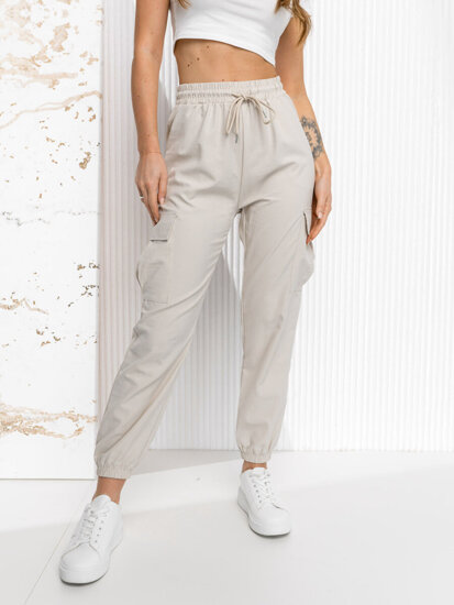 Women's Jogger Sweatpants Ecru Bolf W7866