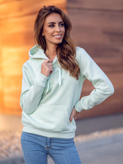 Women's Kangaroo Sweatshirt Light Mint Bolf W02B