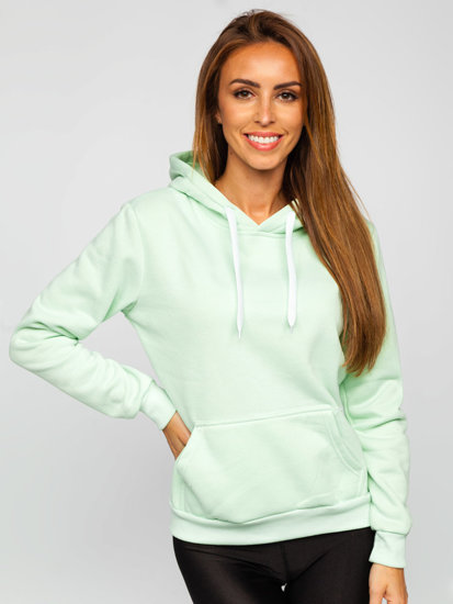 Women's Kangaroo Sweatshirt Light Mint Bolf W02B