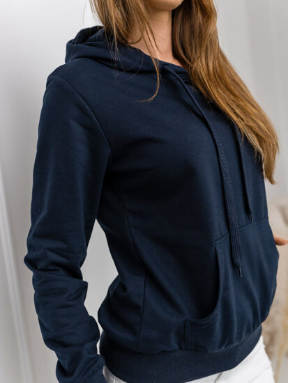 Women's Kangaroo Sweatshirt Navy Blue Bolf 20002