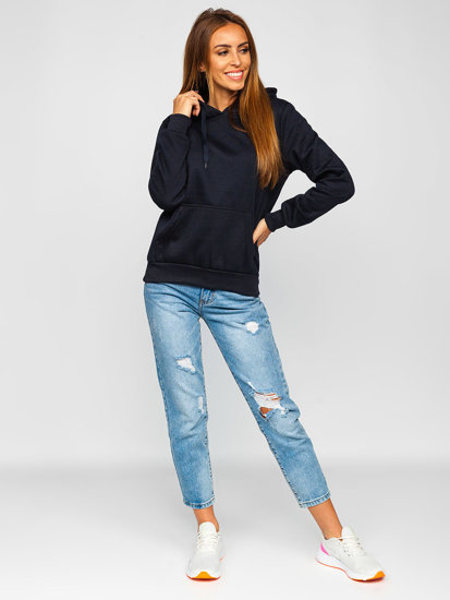 Women's Kangaroo Sweatshirt Navy Blue Bolf W02B