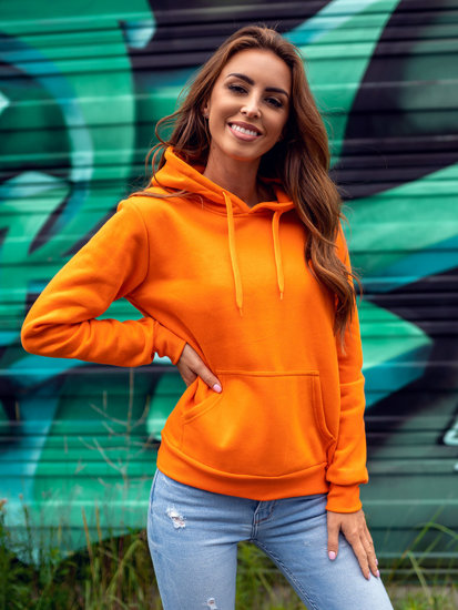 Women's Kangaroo Sweatshirt Orange Bolf W02B