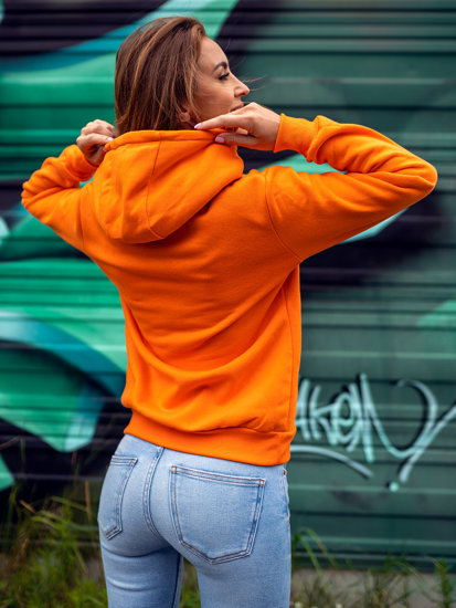 Women's Kangaroo Sweatshirt Orange Bolf W02B