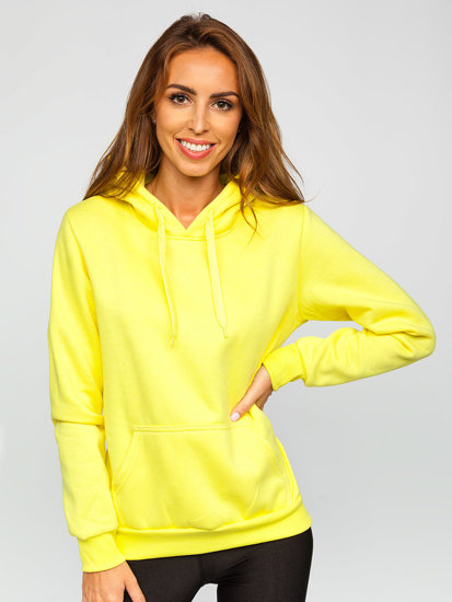 Women's Kangaroo Sweatshirt Yellow-Neon Bolf W02B