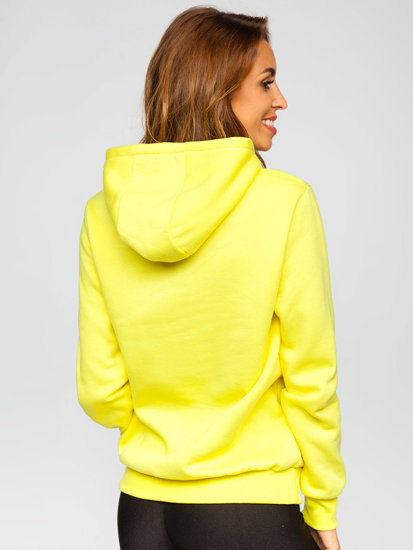 Women's Kangaroo Sweatshirt Yellow-Neon Bolf W02B