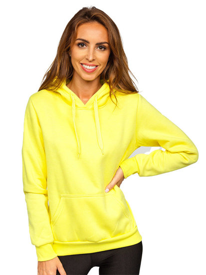 Women's Kangaroo Sweatshirt Yellow-Neon Bolf W02B