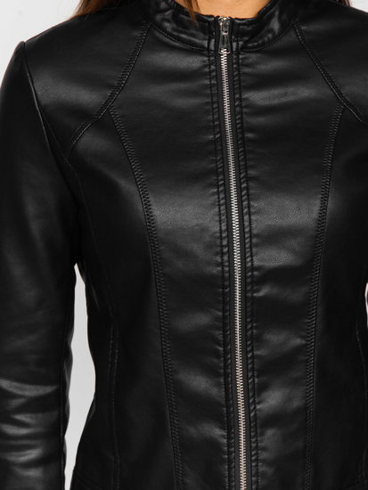 Women's Leather Jacket Black Bolf 11Z8051