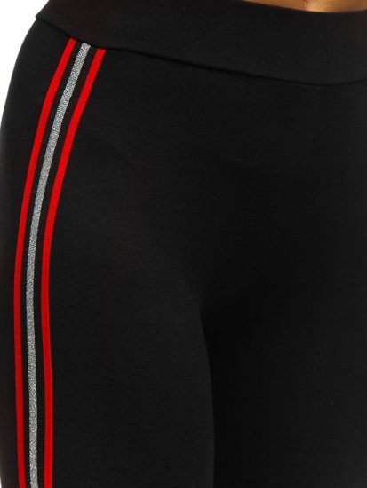 Women's Leggings Black-Red Bolf 82331