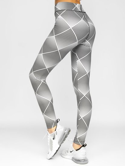 Women's Leggings White-Black Bolf 20967