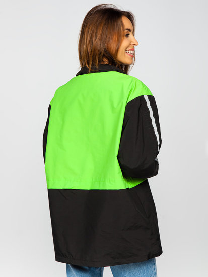 Women's Lightweight Jacket Black-Green Bolf AG3010