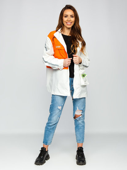 Women's Lightweight Jacket White-Orange Bolf AG3010