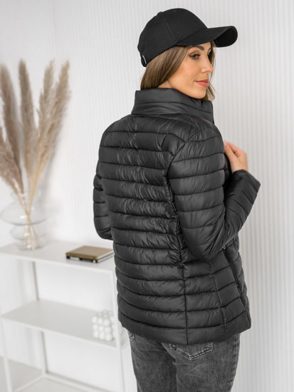 Women's Lightweight Quilted Jacket Black Bolf 16M9111