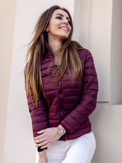 Women's Lightweight Quilted Jacket Claret Bolf 20311