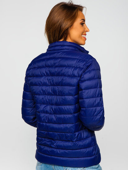 Women's Lightweight Quilted Jacket Navy Blue Bolf 23037