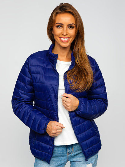 Women's Lightweight Quilted Jacket Navy Blue Bolf 23037