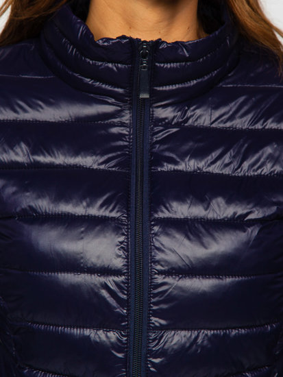 Women's Lightweight Quilted Jacket Navy Blue Bolf 5M706