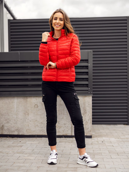 Women's Lightweight Quilted Jacket Red Bolf 5M706