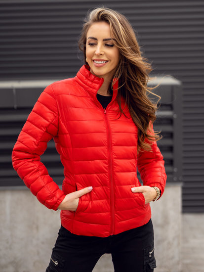 Women's Lightweight Quilted Jacket Red Bolf 5M706