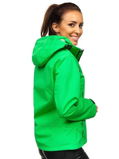 Women's Lightweight Softshell Jacket Green Bolf S010