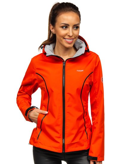 Women's Lightweight Softshell Jacket Orange Bolf S010