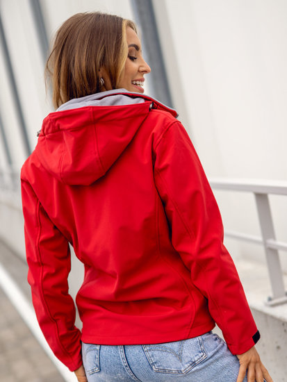 Women's Lightweight Softshell Jacket Red Bolf AB056