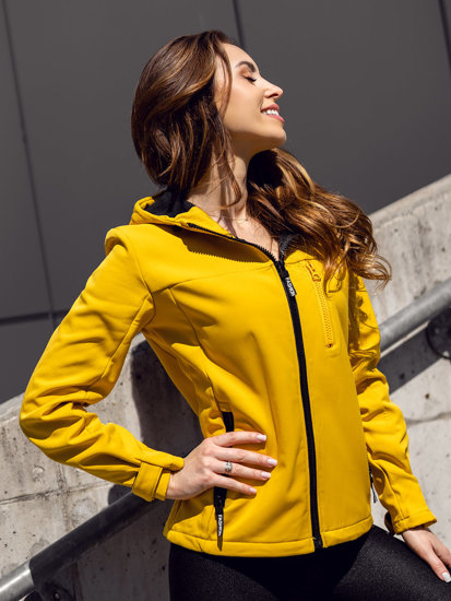 Women's Lightweight Softshell Jacket Yellow Bolf KSW6007