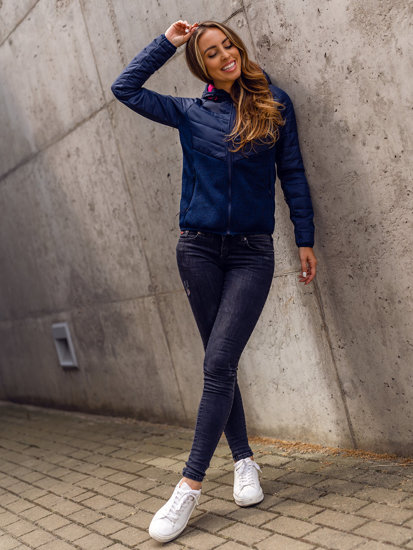 Women's Lightweight Sport Jacket Navy Blue Bolf KSW4005A