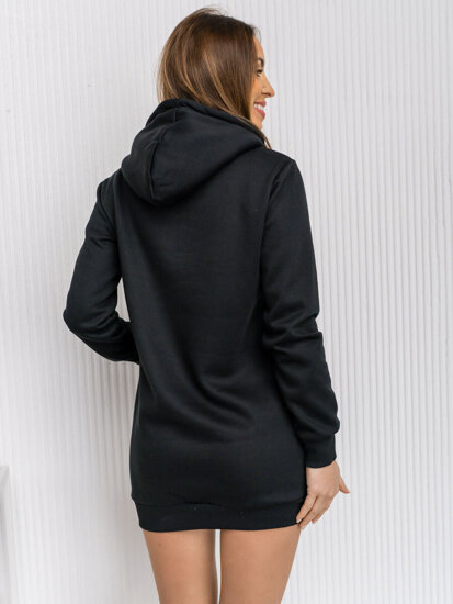 Women's Longline Hoodie Black Bolf YS10003A1