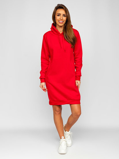 Women's Longline Hoodie Red Bolf YS10005-A