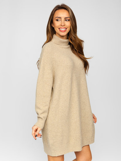 Oversized beige hot sale turtleneck sweater