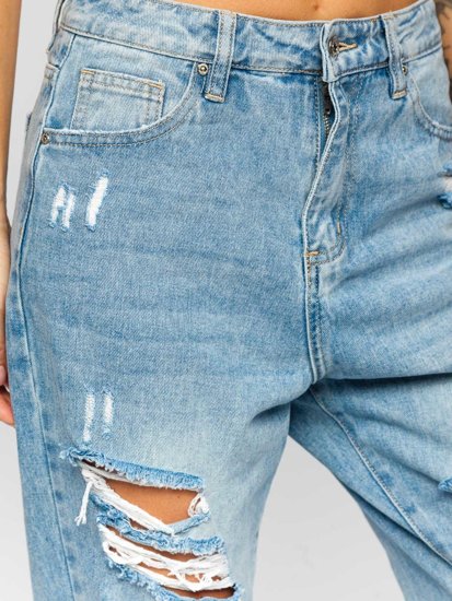 Women's Mom Fit Jeans Blue Bolf WL2101