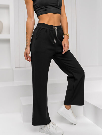 Women’s Pants Wide Leg Black Bolf W5226