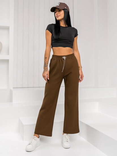 Women’s Pants Wide Leg Chocolate Bolf W5226