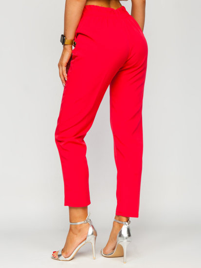 Women's Pants with Decorative Buttons Coral Bolf 8155