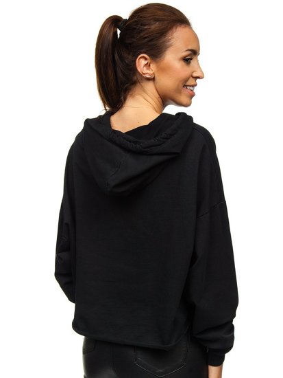 Women's Printed Hoodie Black Bolf 0007